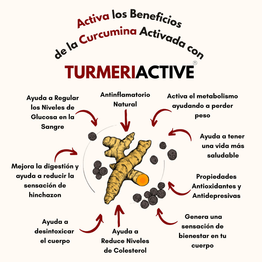 Infografía Beneficios TURMERIACTIVE