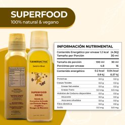 TURMERIACTIVE Blends - Gold in Shot SUPERFOOD Drink Jengibre + Curcumina