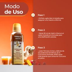 TURMERIACTIVE Blends - Gold in Shot SUPERFOOD Drink Resveratrol + Curcumina