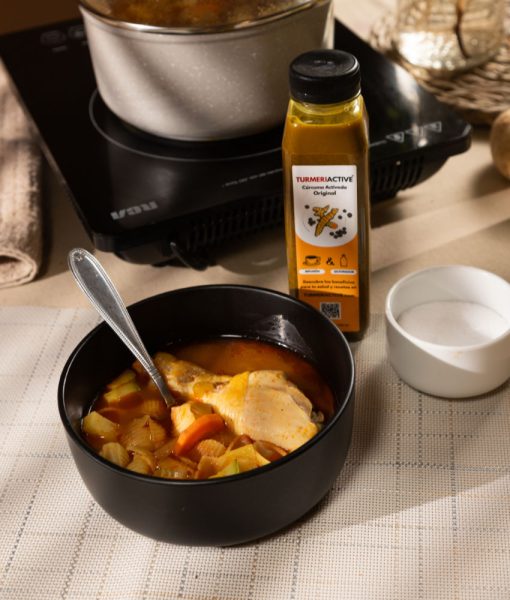 TURMERIACTIVE Blends - Recetas Caldo de Pollo con Conchitas
