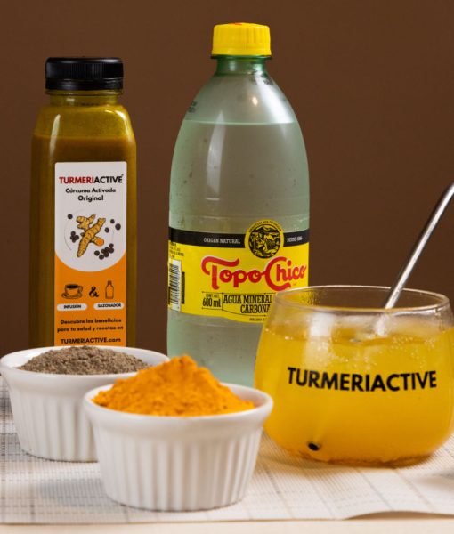 TURMERIACTIVE Blends - Recetas Infusión Fría con Agua Mineral Topo Chico